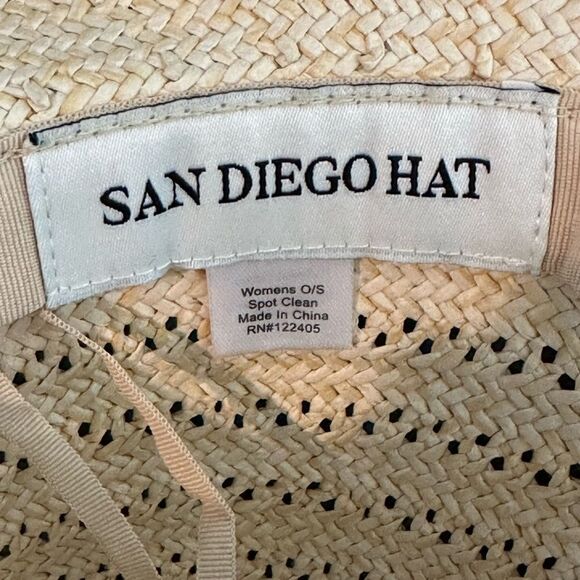 San Diego Hat Company x Anthropologie Annie Woven Straw Rancher Hat New! main image 5